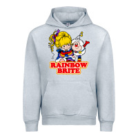 Heather Grey rainbow brite Urban Hoodie - artisFamous