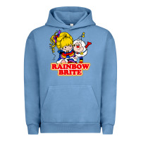 Pigment Pebble Blue rainbow brite Urban Hoodie - artisFamous