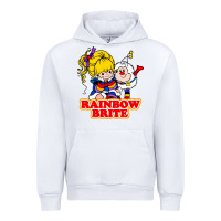 White rainbow brite Urban Hoodie - artisFamous