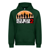 Forest Green red dead redemption Urban Hoodie - artisFamous