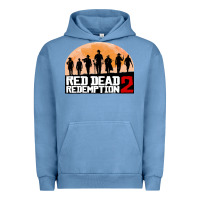 Pigment Pebble Blue red dead redemption Urban Hoodie - artisFamous