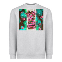 Pink Floral Nurse With Flowers Heavyweight Sweatshirt | Teevron