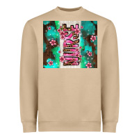 Mushroom pink floral nurse with flowers Heavyweight Sweatshirt - AdoDesignShop