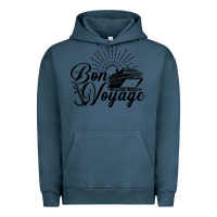 Pigment Midnight Navy cruise ship bon voyage Urban Hoodie - artisFamous