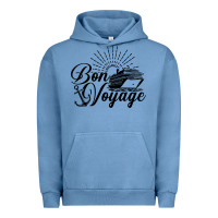 Pigment Pebble Blue cruise ship bon voyage Urban Hoodie - artisFamous