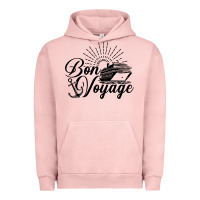 Pigment Salmon cruise ship bon voyage Urban Hoodie - artisFamous