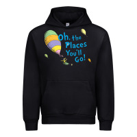 Black seuss oh the places you’ll go Urban Hoodie - artisFamous