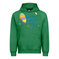 Emerald seuss oh the places you’ll go Urban Hoodie - artisFamous