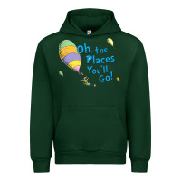 Forest Green seuss oh the places you’ll go Urban Hoodie - artisFamous