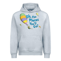 Heather Grey seuss oh the places you’ll go Urban Hoodie - artisFamous