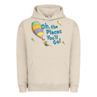 Pigment French Oak seuss oh the places you’ll go Urban Hoodie - artisFamous