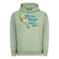 Pigment Oil Green seuss oh the places you’ll go Urban Hoodie - artisFamous