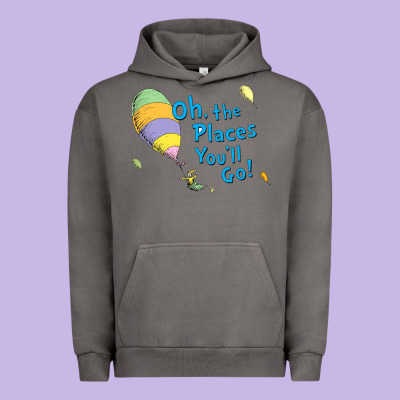 Seuss Oh The Places You’ll Go Urban Hoodie Designed By Artisfamous