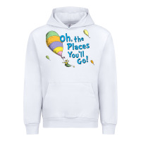 White seuss oh the places you’ll go Urban Hoodie - artisFamous