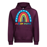 Mauve Wine Autism Mama Urban Hoodie - artisFamous
