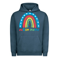 Pigment Midnight Navy Autism Mama Urban Hoodie - artisFamous