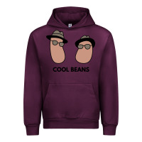 Mauve Wine cool beans Urban Hoodie - artisFamous