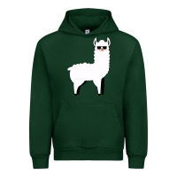 Forest Green llama Urban Hoodie - artisFamous