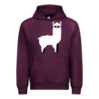 Mauve Wine llama Urban Hoodie - artisFamous