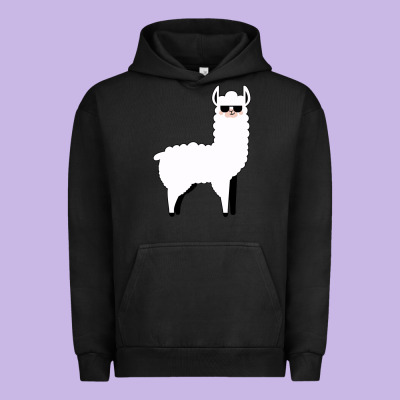 Llama Urban Hoodie Designed By Artisfamous