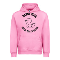 Fuchsia Pink nanny duck quack quack quack Urban Hoodie - artisFamous