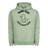 Pigment Oil Green nanny duck quack quack quack Urban Hoodie - artisFamous