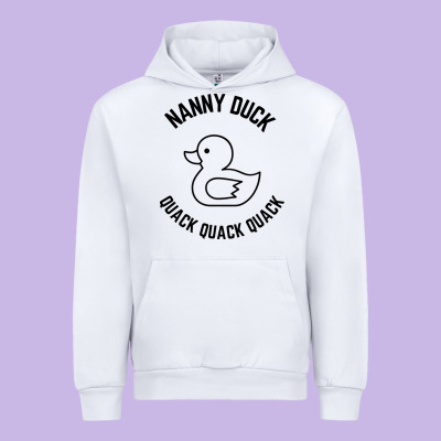 Nanny Duck Quack Quack Quack Urban Hoodie Designed By Artisfamous