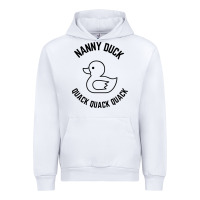 White nanny duck quack quack quack Urban Hoodie - artisFamous