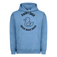 Pigment Pebble Blue pappy duck quack quack quack Urban Hoodie - artisFamous