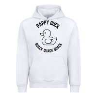 White pappy duck quack quack quack Urban Hoodie - artisFamous