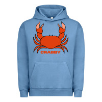 Pigment Pebble Blue crabby Urban Hoodie - artisFamous
