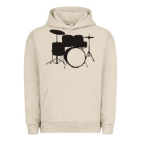Pigment French Oak drums drummer Urban Hoodie - artisFamous