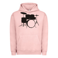 Pigment Salmon drums drummer Urban Hoodie - artisFamous