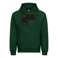 Forest Green drums drummer Urban Hoodie - artisFamous