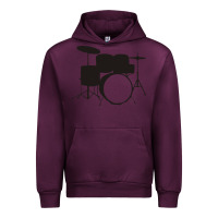 Mauve Wine drums drummer Urban Hoodie - artisFamous