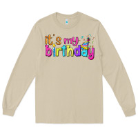 Mushroom it's my birthday Long Sleeve Tee - BundleAndBundleShop