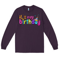 Plum it's my birthday Long Sleeve Tee - BundleAndBundleShop