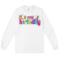 White it's my birthday Long Sleeve Tee - BundleAndBundleShop