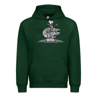 Forest Green scruffy smugglers and pirates Urban Hoodie - artisFamous