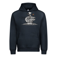Navy scruffy smugglers and pirates Urban Hoodie - artisFamous