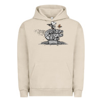 Pigment French Oak scruffy smugglers and pirates Urban Hoodie - artisFamous