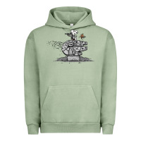 Pigment Oil Green scruffy smugglers and pirates Urban Hoodie - artisFamous