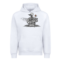 White scruffy smugglers and pirates Urban Hoodie - artisFamous
