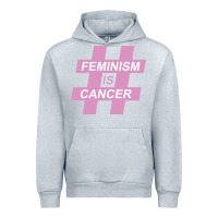 Heather Grey feminism is cancer Urban Hoodie - artisFamous