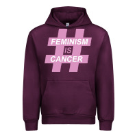 Mauve Wine feminism is cancer Urban Hoodie - artisFamous