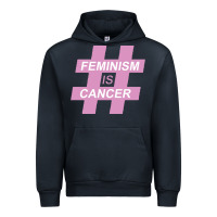 Navy feminism is cancer Urban Hoodie - artisFamous