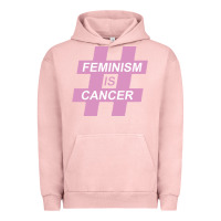 Pigment Salmon feminism is cancer Urban Hoodie - artisFamous
