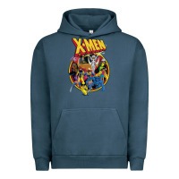 Pigment Midnight Navy x m.e.n ani.ma.ted series retro 90s t shirt Urban Hoodie - artisFamous
