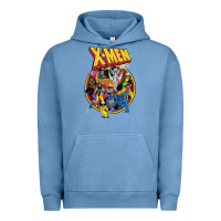 Pigment Pebble Blue x m.e.n ani.ma.ted series retro 90s t shirt Urban Hoodie - artisFamous
