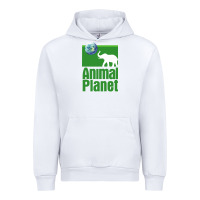 White ANIMAL PLANET Urban Hoodie - artisFamous